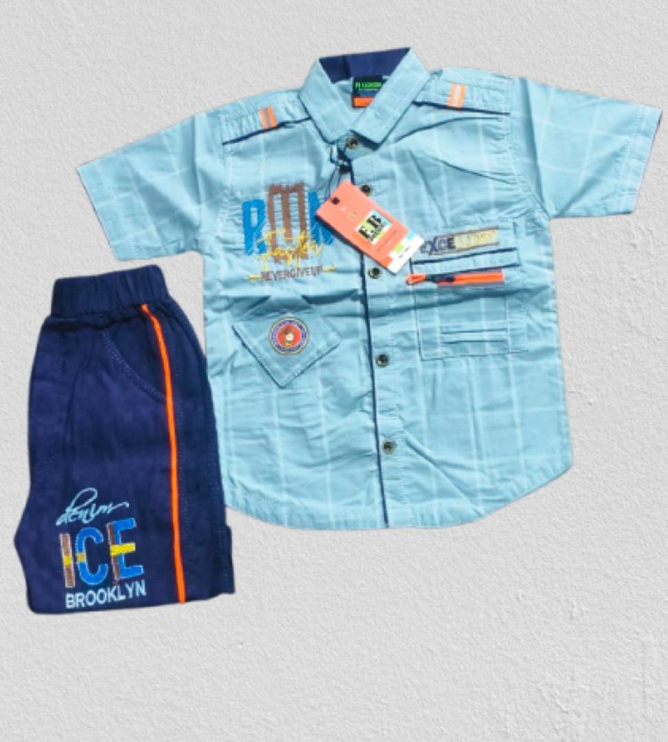 Boy Cotton Kids Fancy pant shirt